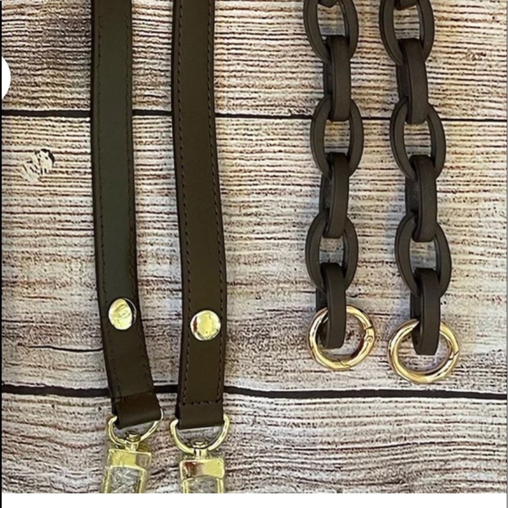 Accessories for Bags. Ceramic chain and leather adjustable strap ONLY.